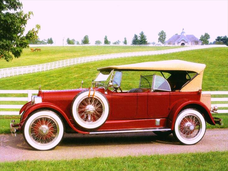 samochody - 1923 Duesenberg Model A Dual-Windshield Phaeton Red1.jpg