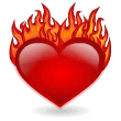 miłosne - płonące serce2.gif