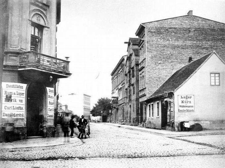 Bydgoszcz na starej fotografii - Zbieg ulic Dworcowej i Gdańskiej 1880 r.jpg
