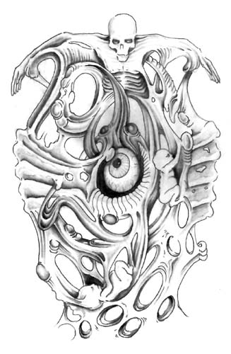 Wzory tatuaży - Biomechanika - gonzo7.jpg