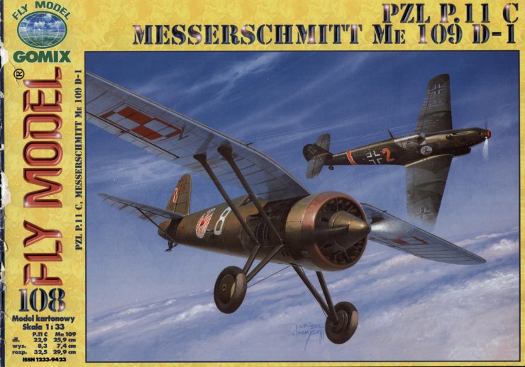 Fly Model 108 - Messerschmitt Bf 109 D-1  PZL P-11 C - 01.jpg